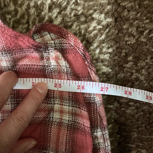 American Eagle Outfitters White and Pink Button Down Shirt - Picture 11 of 12